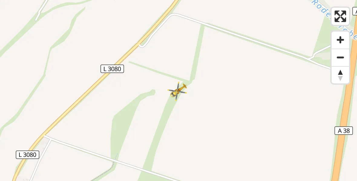 Flugroute Rettungshubschrauber Bleicherode - Bleicherode, 28 Juni 2026, 15:14