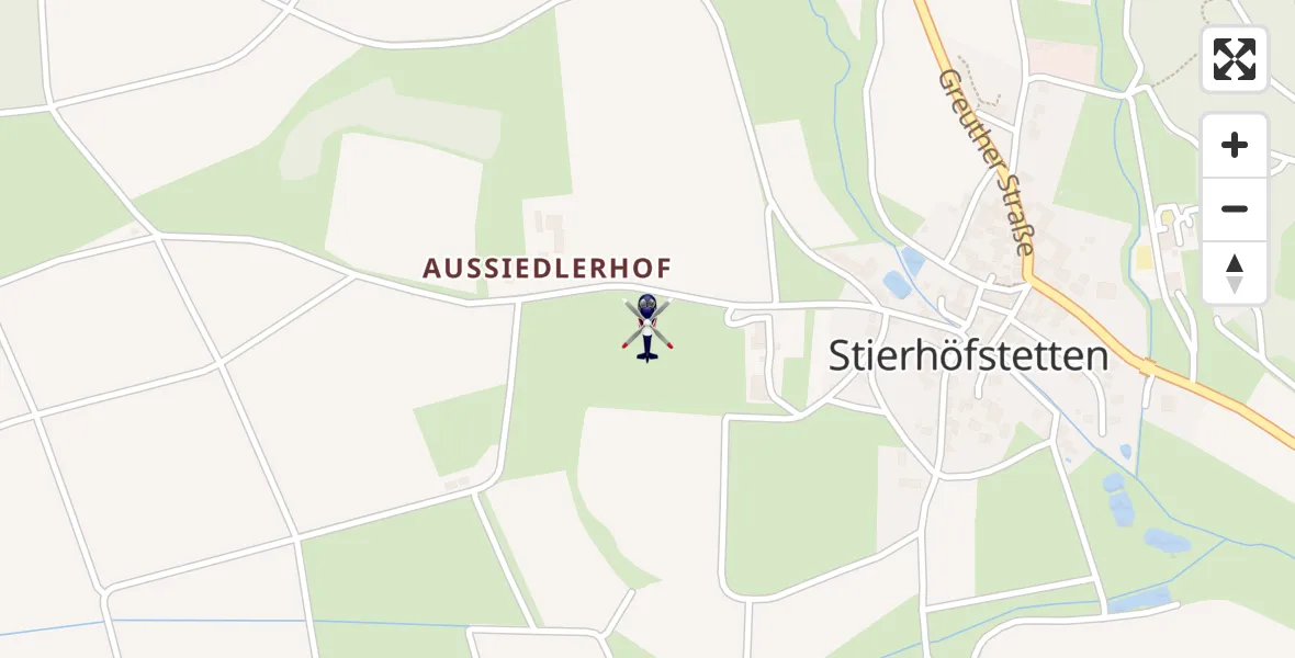Flugroute Polizeihubschrauber Oberscheinfeld - Oberscheinfeld, 28 Juni 2026, 20:14