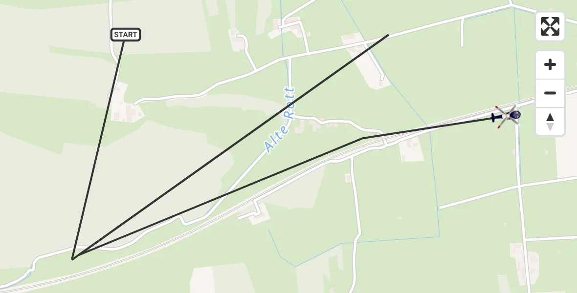 Flugroute Polizeihubschrauber Übersee - Übersee, 29 Juni 2026, 08:24
