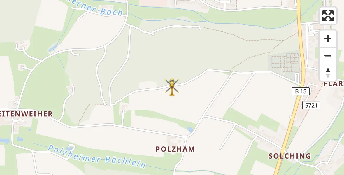 Flugroute Rettungshubschrauber Taufkirchen (Vils) - Taufkirchen (Vils), 29 Juni 2026, 10:26