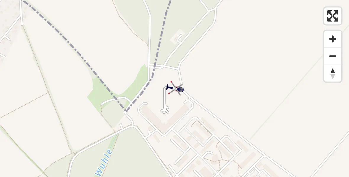 Flugroute Polizeihubschrauber Ahrensfelde Hubschrauberlandeplatz - Ahrensfelde Hubschrauberlandeplatz, 30 Juni 2026, 06:34