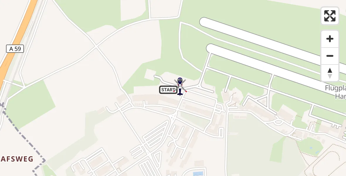 Flugroute Polizeihubschrauber Sankt Augustin - Sankt Augustin, 30 Juni 2026, 07:26