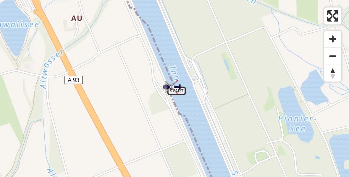 Flugroute Polizeihubschrauber Nußdorf a.Inn - Nußdorf a.Inn, 30 Juni 2026, 08:23