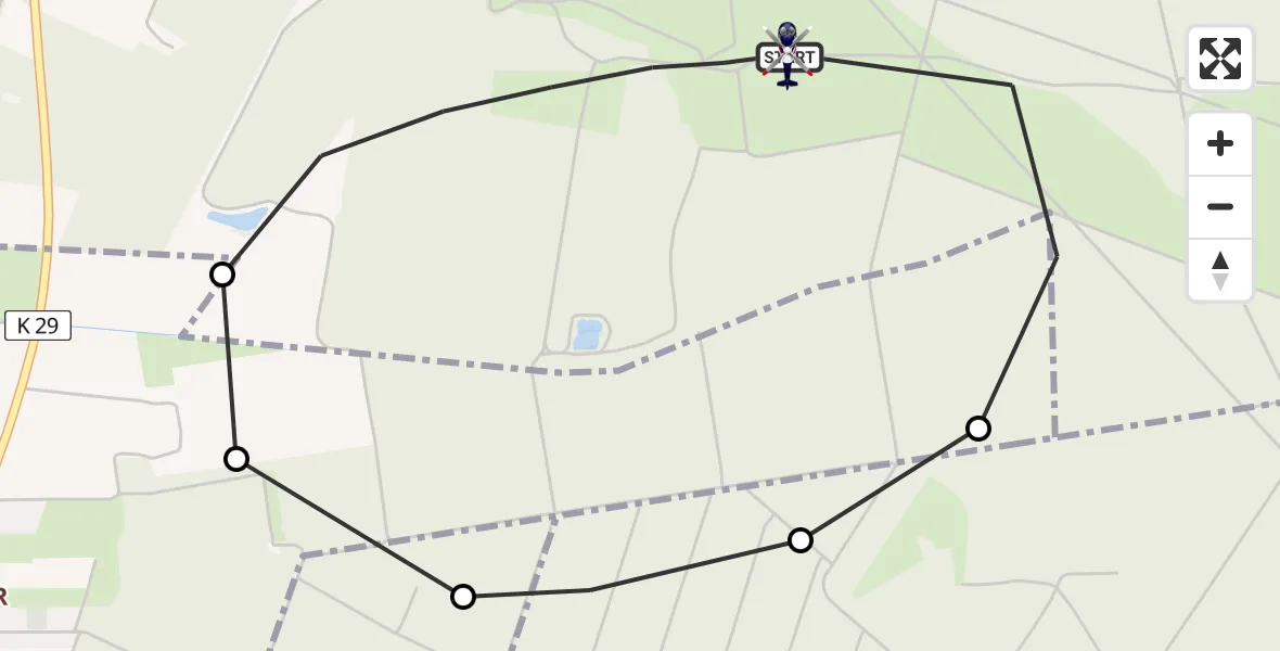 Flugroute Polizeihubschrauber Wittingen - Wittingen, 30 Juni 2026, 08:38