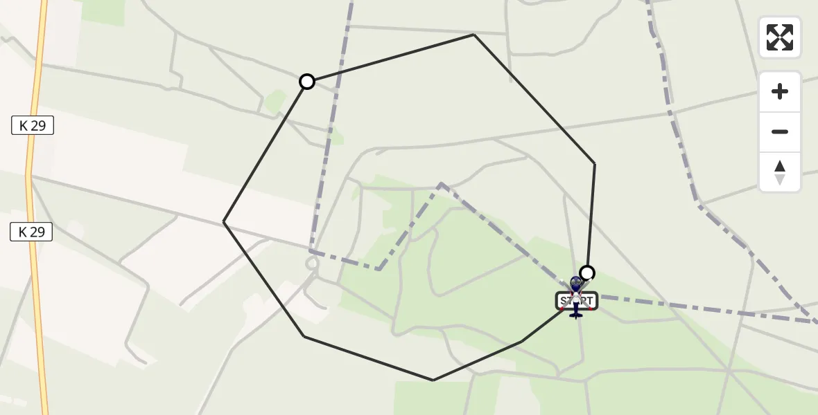 Flugroute Polizeihubschrauber Wittingen - Wittingen, 30 Juni 2026, 08:51