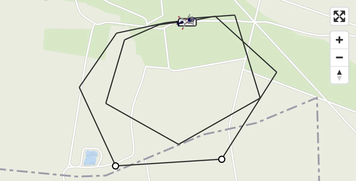 Flugroute Polizeihubschrauber Wittingen - Wittingen, 30 Juni 2026, 08:52
