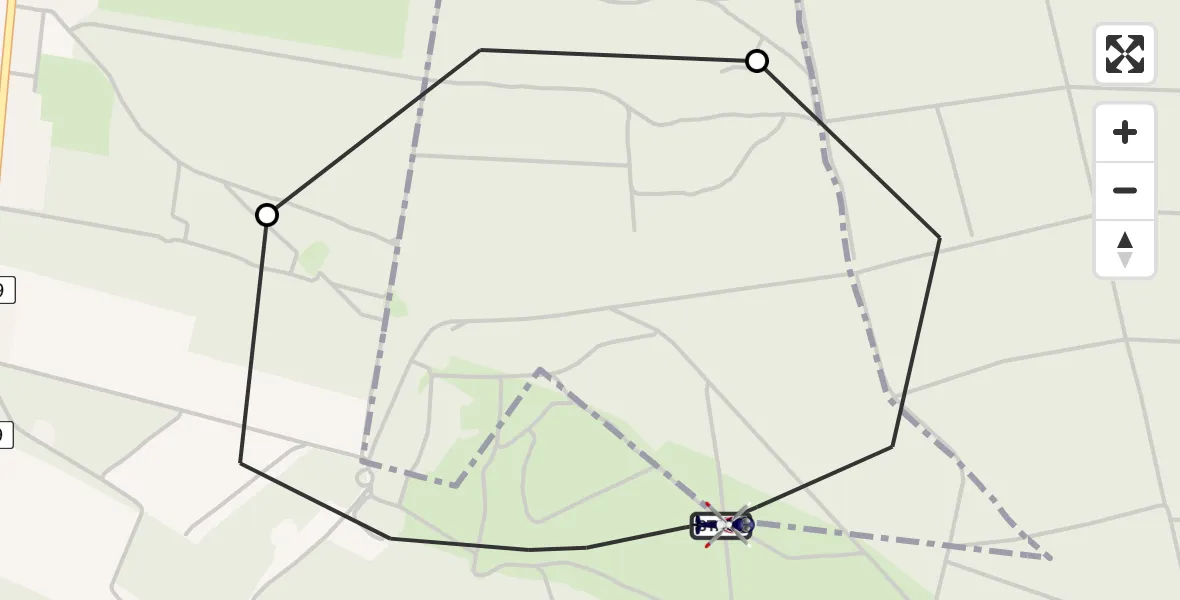 Flugroute Polizeihubschrauber Wittingen - Wittingen, 30 Juni 2026, 09:41