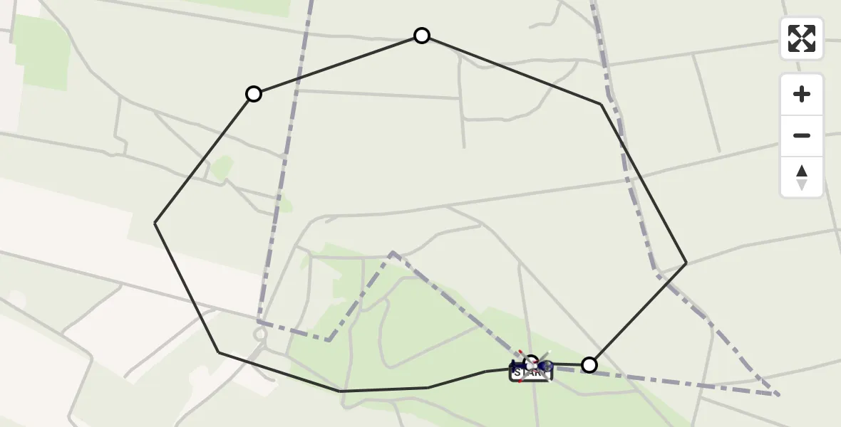 Flugroute Polizeihubschrauber Wittingen - Wittingen, 30 Juni 2026, 09:44