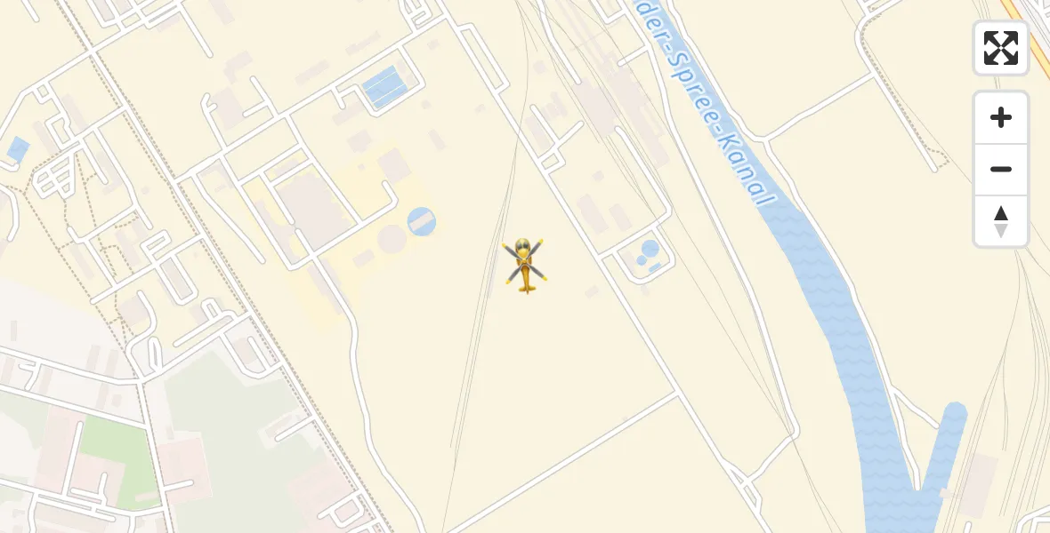 Flugroute Rettungshubschrauber Eisenhüttenstadt - Eisenhüttenstadt, 30 Juni 2026, 10:10