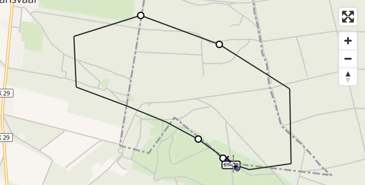 Flugroute Polizeihubschrauber Wittingen - Schönewörde, 30 Juni 2026, 11:25
