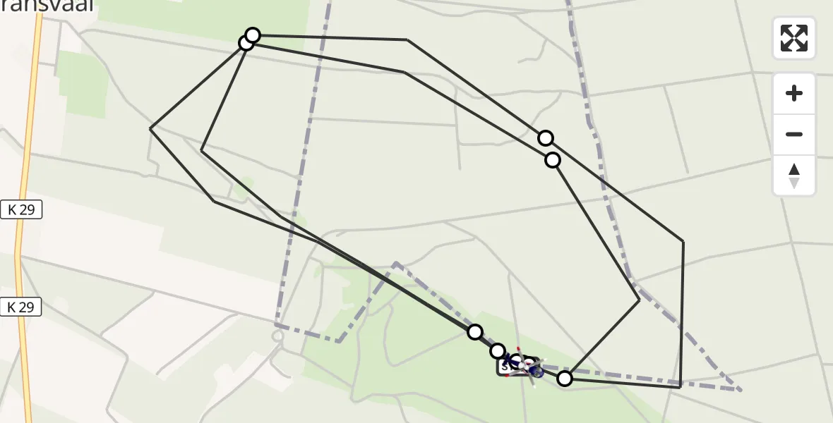 Flugroute Polizeihubschrauber Wittingen - Wittingen, 30 Juni 2026, 11:30