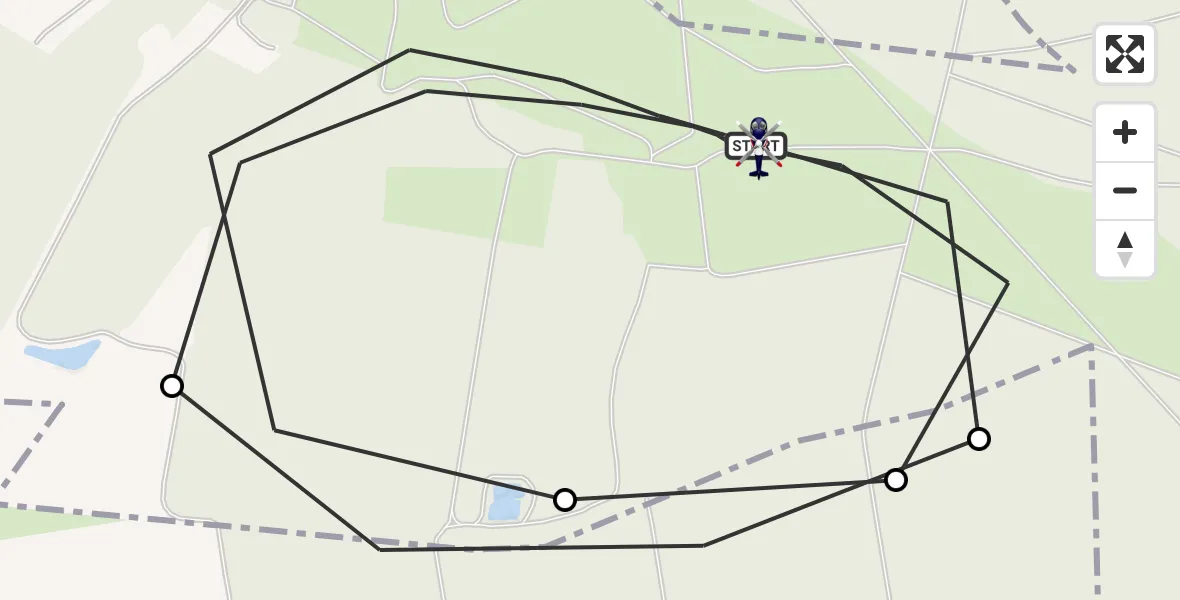 Flugroute Polizeihubschrauber Wittingen - Wittingen, 30 Juni 2026, 12:35