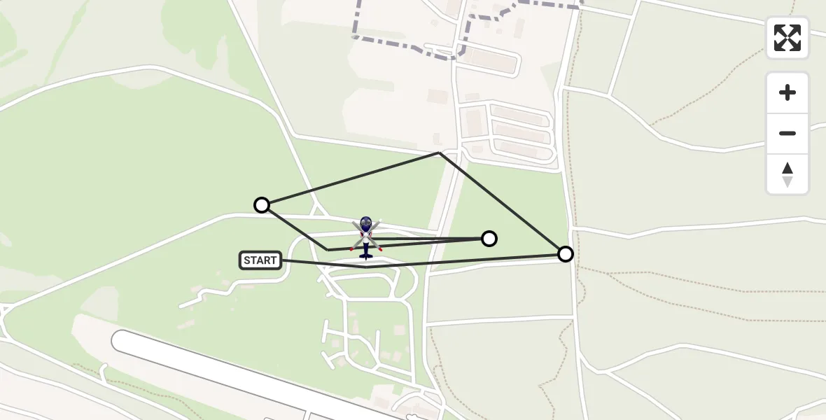 Flugroute Polizeihubschrauber Würzburg-Schenkenturm Flugplatz - Würzburg-Schenkenturm Flugplatz, 30 Juni 2026, 13:35