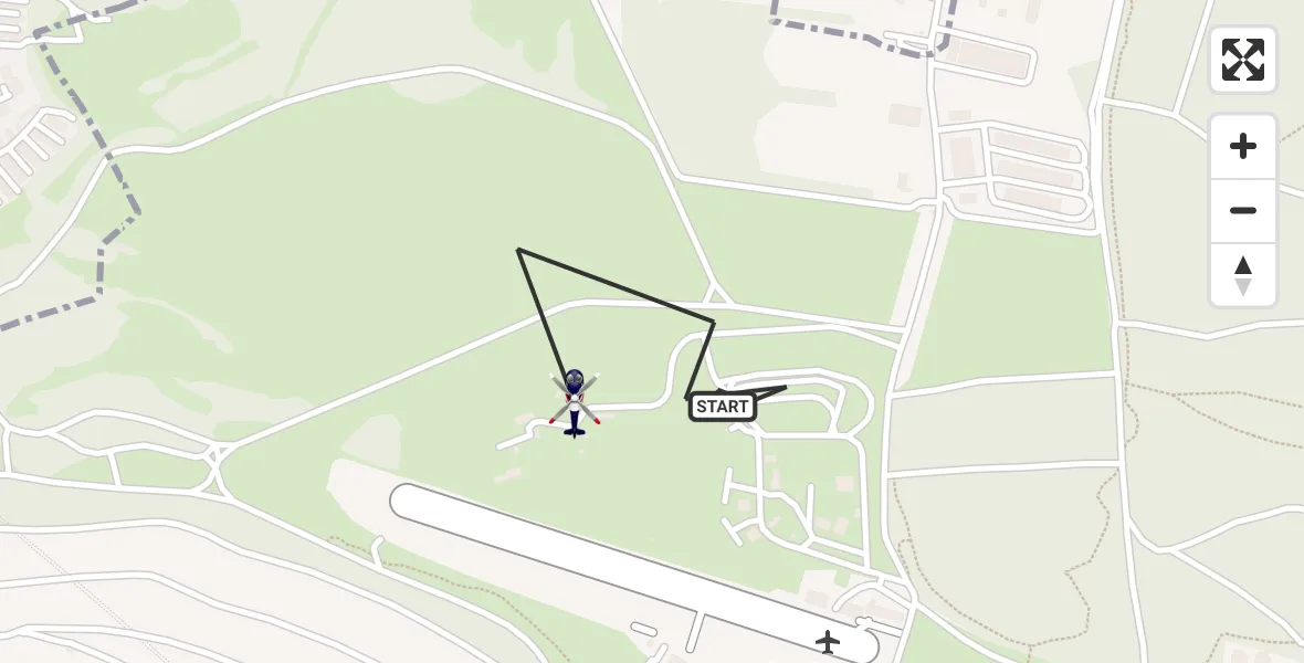Flugroute Polizeihubschrauber Würzburg-Schenkenturm Flugplatz - Würzburg-Schenkenturm Flugplatz, 30 Juni 2026, 14:08