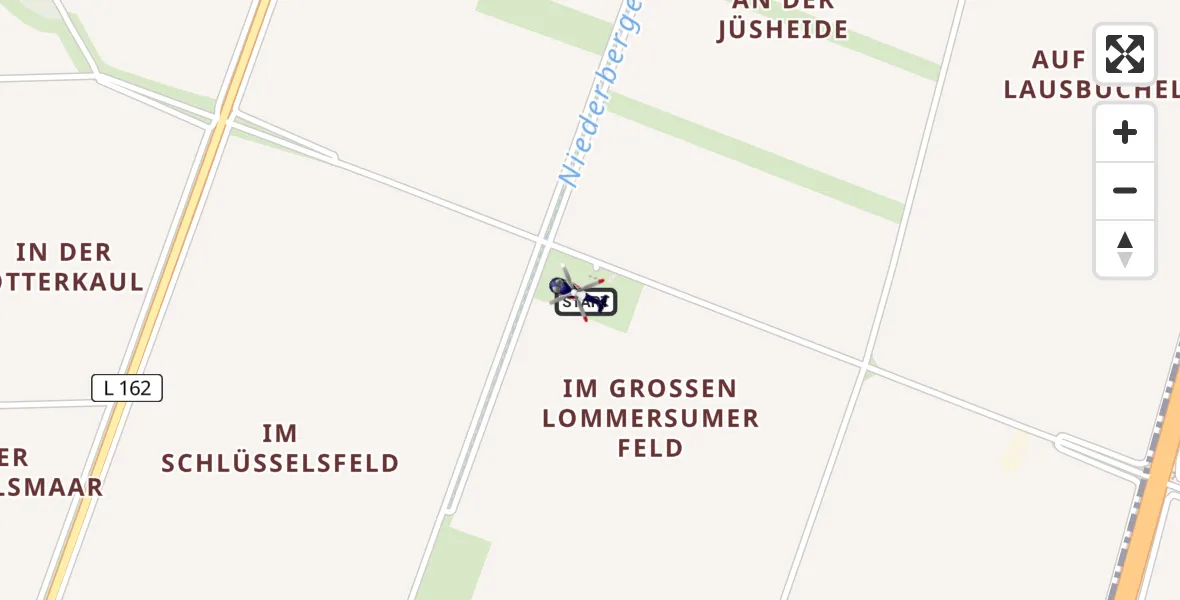 Flugroute Polizeihubschrauber Zülpich - Zülpich, 01 Juli 2026, 08:26