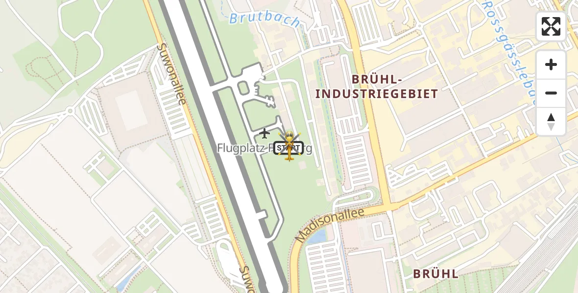 Flugroute Ambulanzhubschrauber Freiburg im Breisgau Flugplatz - Freiburg im Breisgau Flugplatz, 01 Juli 2026, 08:32