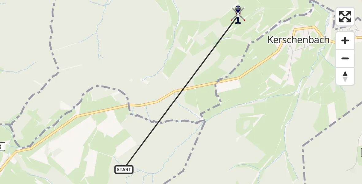 Flugroute Polizeihubschrauber Ormont - Dahlem, 01 Juli 2026, 09:07