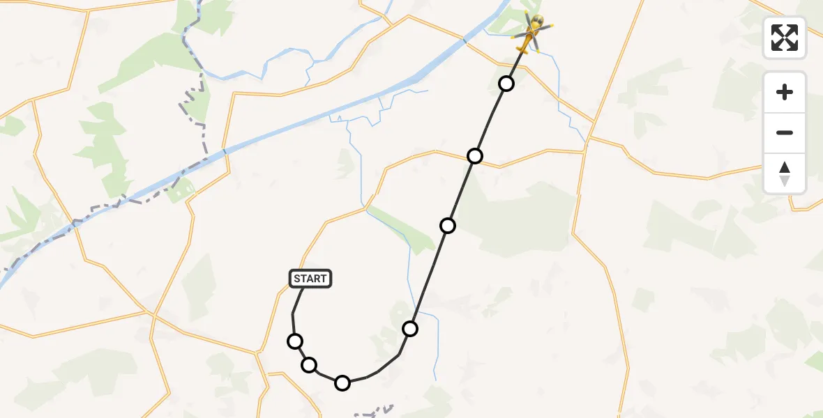 Flugroute Ambulanzhubschrauber Lütjenwestedt - Hörsten, 01 Juli 2026, 10:06