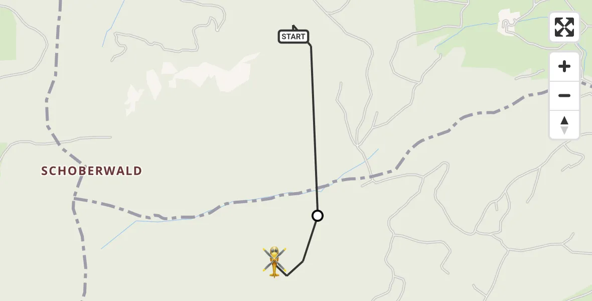 Flugroute Rettungshubschrauber Schwaigen - Eschenlohe, 01 Juli 2026, 14:12