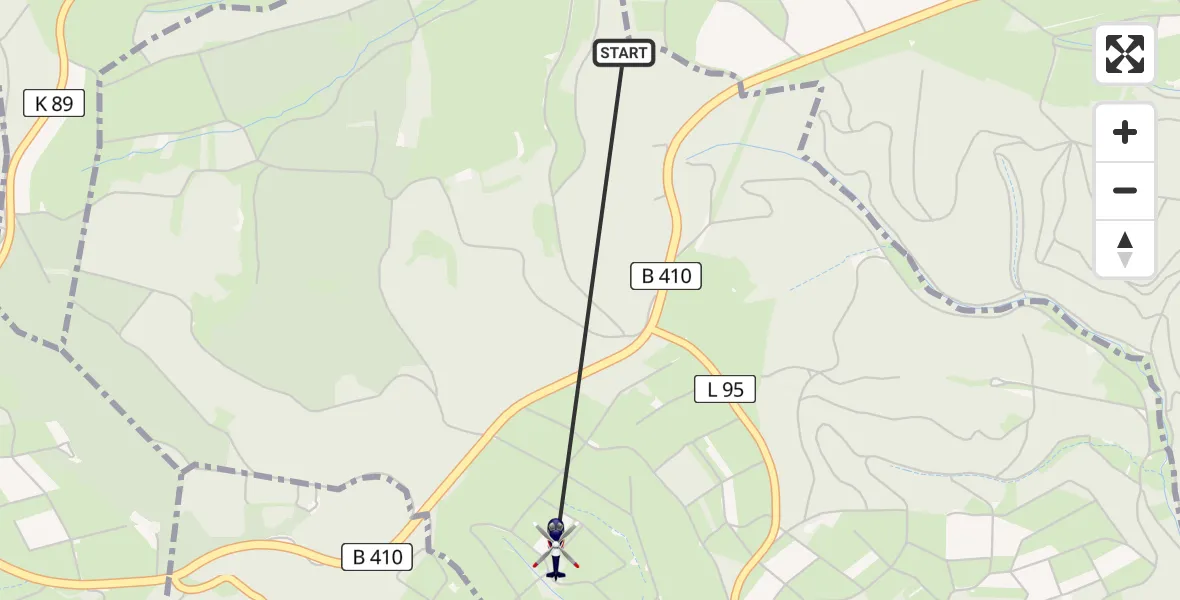 Flugroute Polizeihubschrauber Mannebach - Mannebach, 01 Juli 2026, 20:59