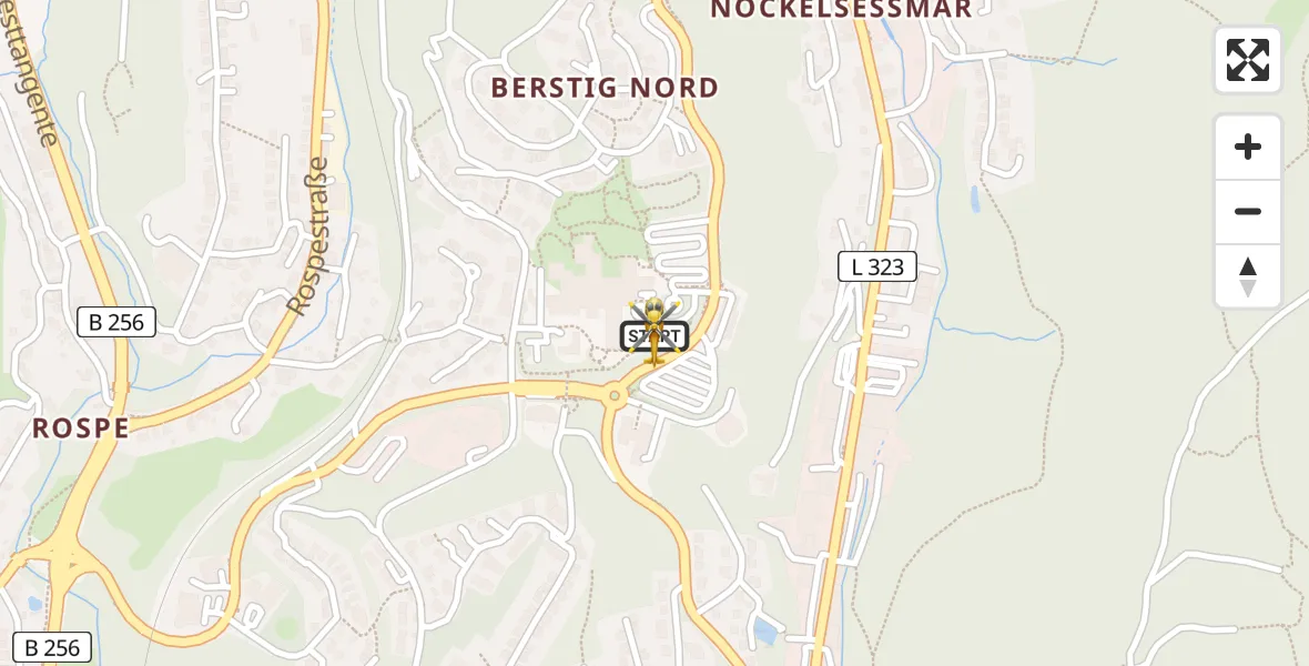 Flugroute Ambulanzhubschrauber Gummersbach - Gummersbach, 02 Juli 2026, 15:46
