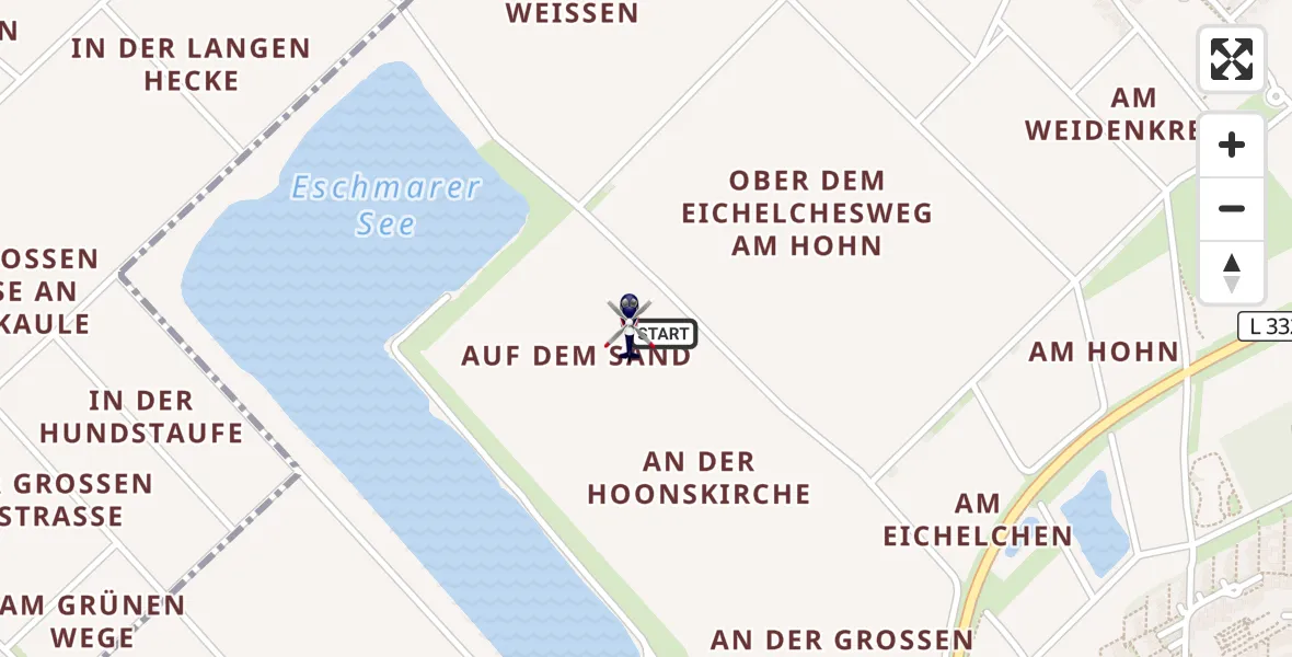 Flugroute Polizeihubschrauber Troisdorf - Troisdorf, 03 Juli 2026, 08:03