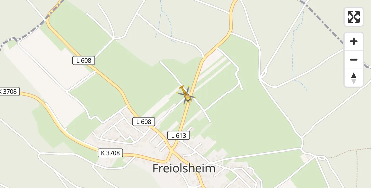 Flugroute Ambulanzhubschrauber Gaggenau - Gaggenau, 03 Juli 2026, 10:10