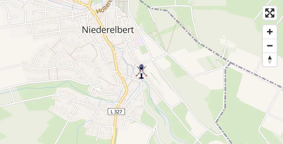 Flugroute Polizeihubschrauber Niederelbert - Niederelbert, 03 Juli 2026, 15:44