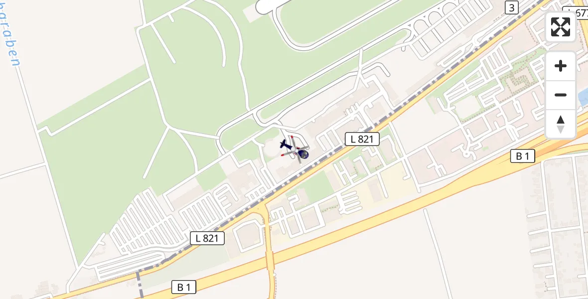 Flugroute Polizeihubschrauber Dortmund Flughafen - Dortmund Flughafen, 03 Juli 2026, 21:02