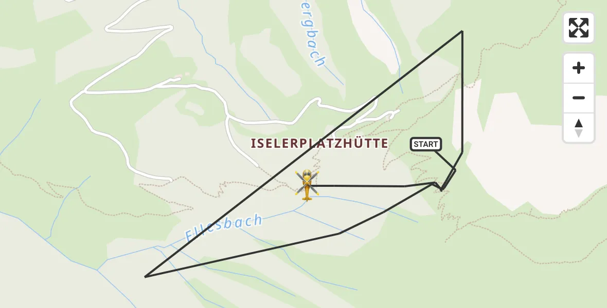 Flugroute Rettungshubschrauber Bad Hindelang - Bad Hindelang, 04 Juli 2026, 12:33