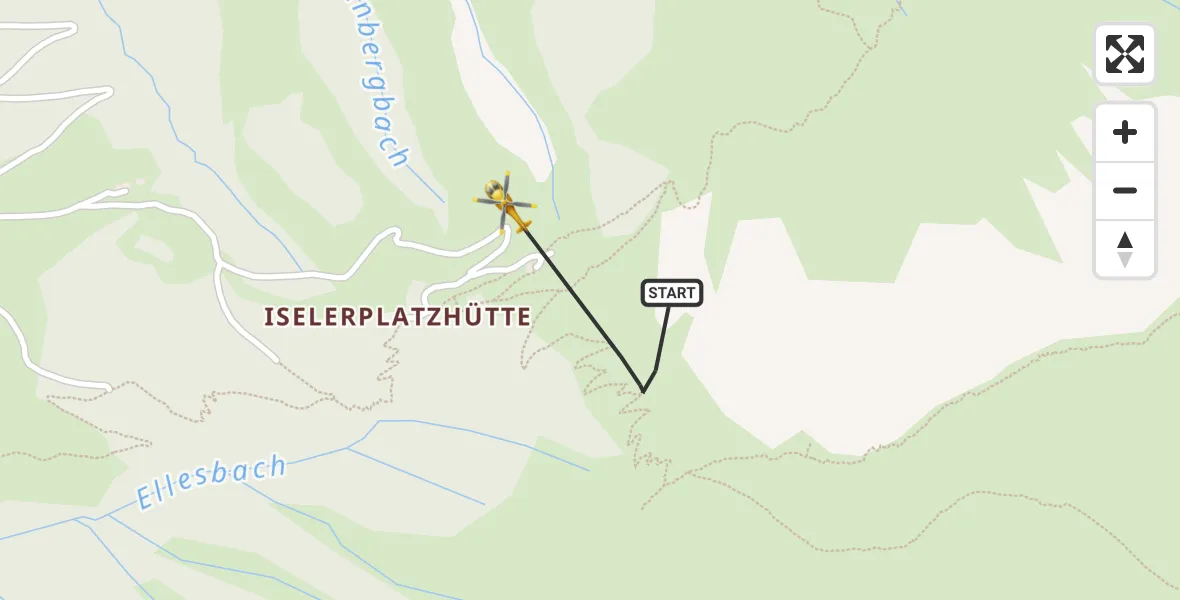 Flugroute Rettungshubschrauber Bad Hindelang - Bad Hindelang, 04 Juli 2026, 13:00