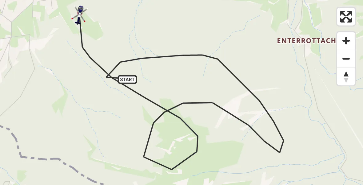Flugroute Polizeihubschrauber Rottach-Egern - Rottach-Egern, 04 Juli 2026, 14:01