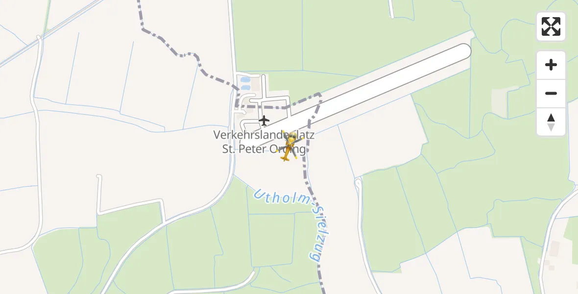 Flugroute Ambulanzhubschrauber Sankt Peter-Ording Flughafen - Sankt Peter-Ording Flughafen, 05 Juli 2026, 21:11