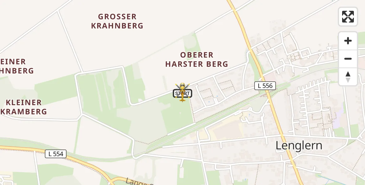 Flugroute Rettungshubschrauber Bovenden - Bovenden, 06 Juli 2026, 06:01