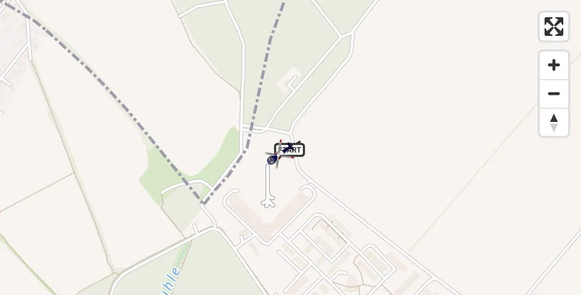 Flugroute Polizeihubschrauber Ahrensfelde Hubschrauberlandeplatz - Ahrensfelde Hubschrauberlandeplatz, 06 Juli 2026, 10:24
