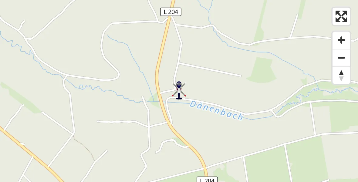 Flugroute Polizeihubschrauber Dahlem - Dahlem, 06 Juli 2026, 12:20