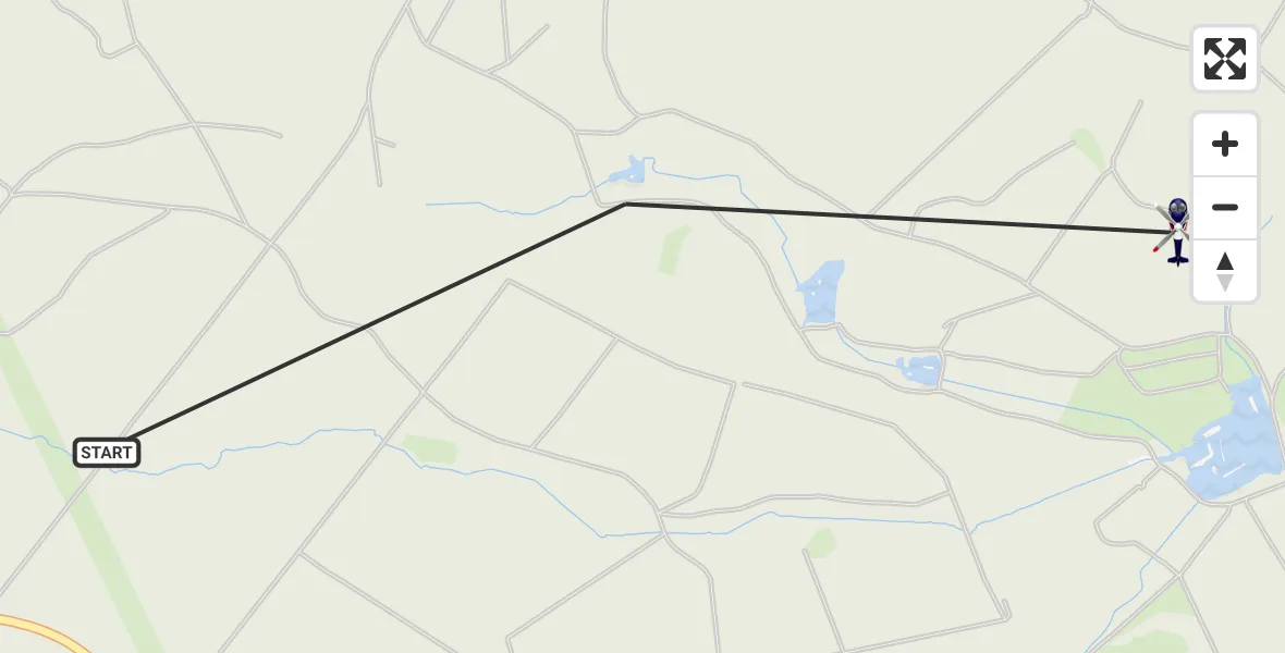 Flugroute Polizeihubschrauber Dahlem - Dahlem, 06 Juli 2026, 12:48