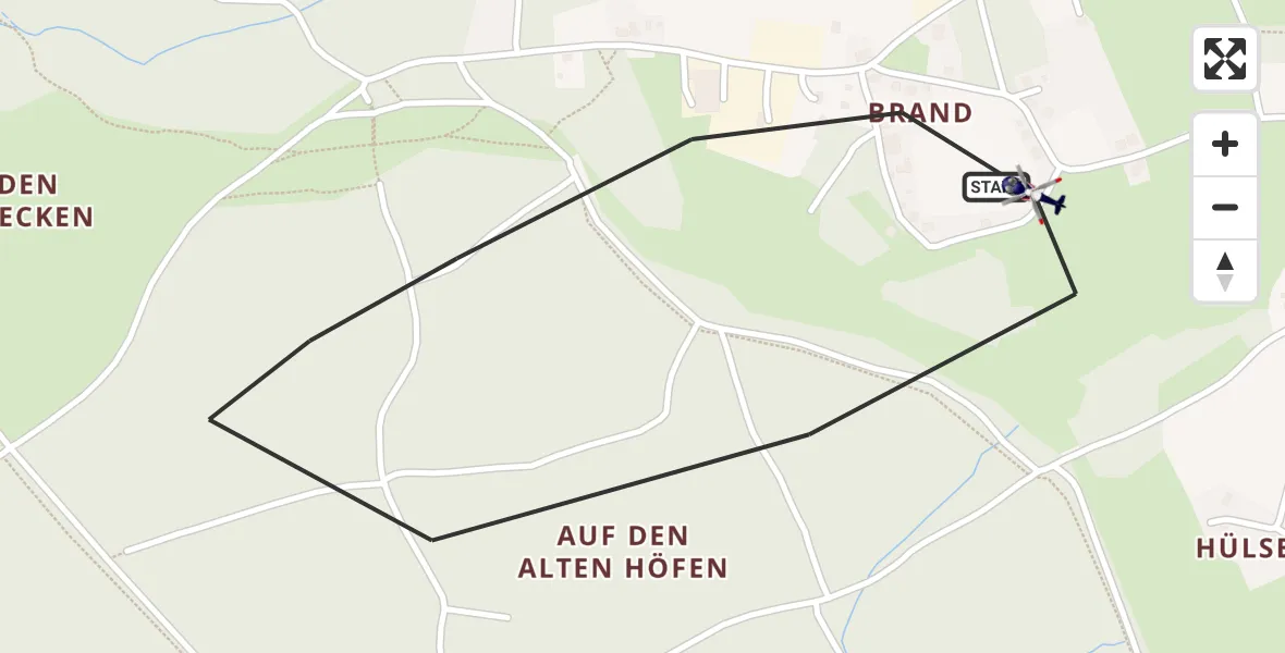 Flugroute Polizeihubschrauber Köln Bonn Flughafen - Köln Bonn Flughafen, 06 Juli 2026, 17:50
