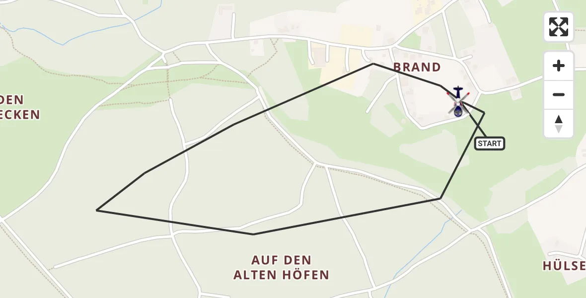 Flugroute Polizeihubschrauber Köln Bonn Flughafen - Köln Bonn Flughafen, 06 Juli 2026, 17:55