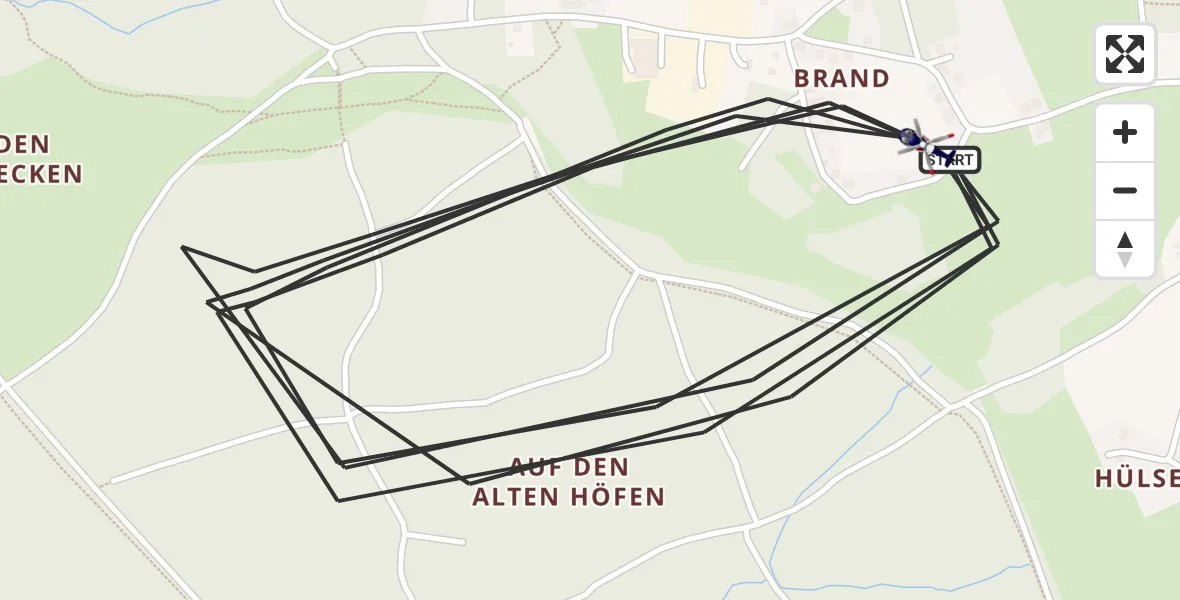Flugroute Polizeihubschrauber Köln Bonn Flughafen - Köln Bonn Flughafen, 06 Juli 2026, 18:16