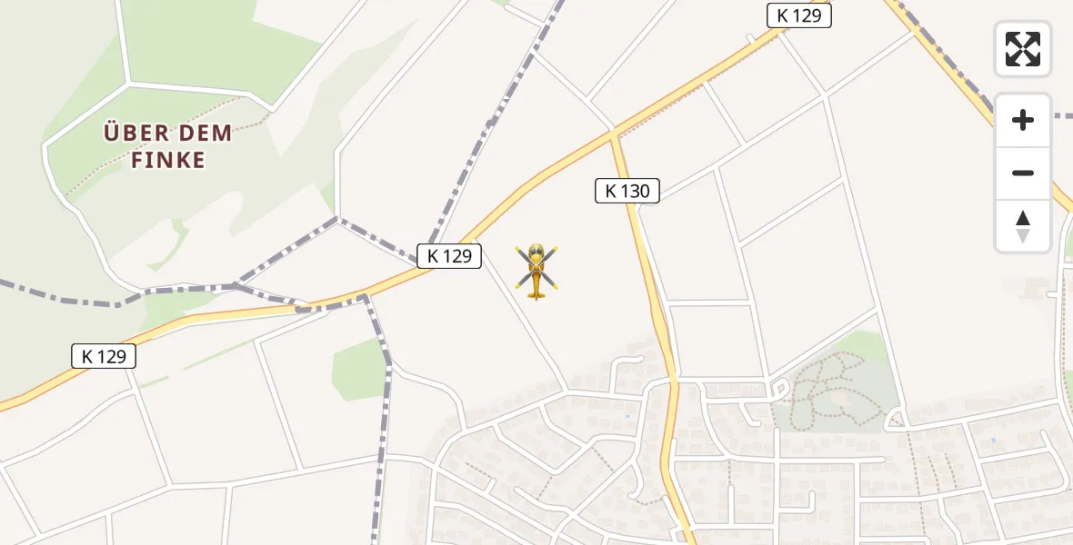 Flugroute Rettungshubschrauber Reinheim - Reinheim, 06 Juli 2026, 19:32