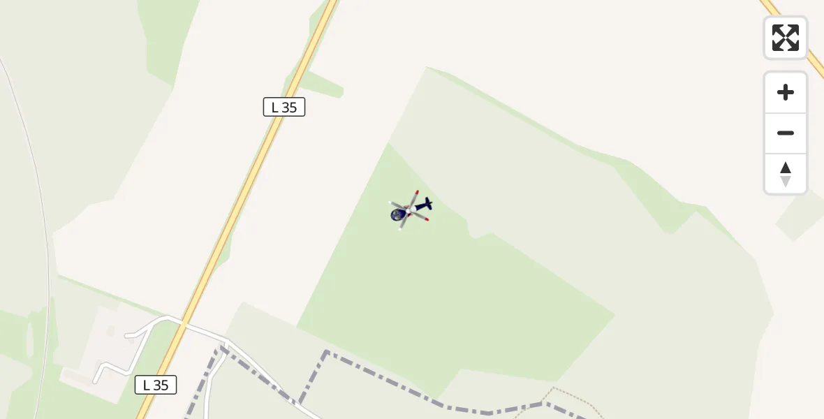 Flugroute Polizeihubschrauber Neddemin - Neddemin, 07 Juli 2026, 10:06