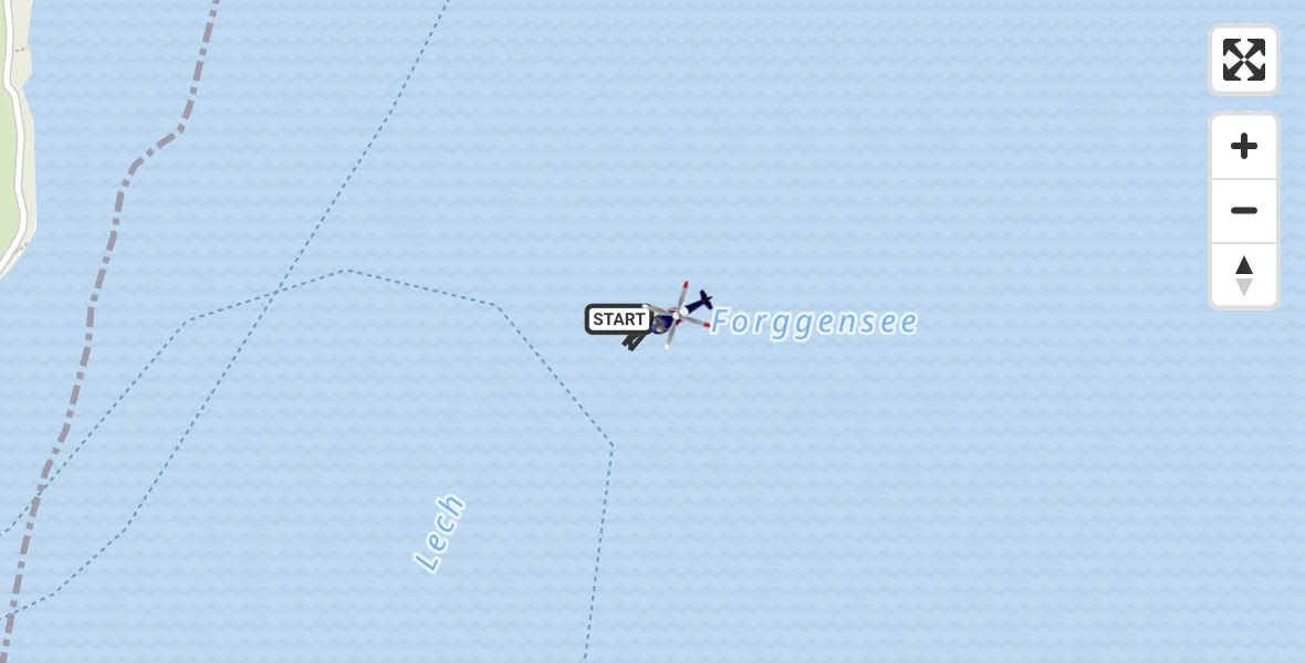 Flugroute Polizeihubschrauber Schwangau - Schwangau, 07 Juli 2026, 10:58