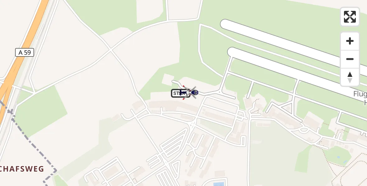 Flugroute Polizeihubschrauber Sankt Augustin - Sankt Augustin, 07 Juli 2026, 11:08