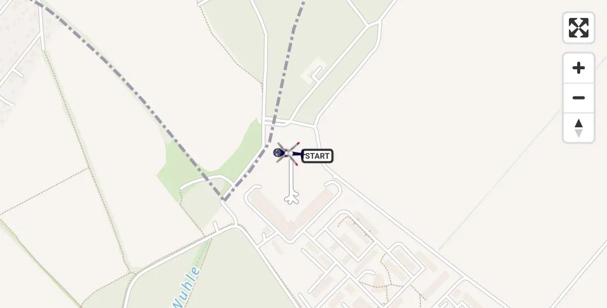 Flugroute Polizeihubschrauber Ahrensfelde Hubschrauberlandeplatz - Ahrensfelde Hubschrauberlandeplatz, 07 Juli 2026, 21:13