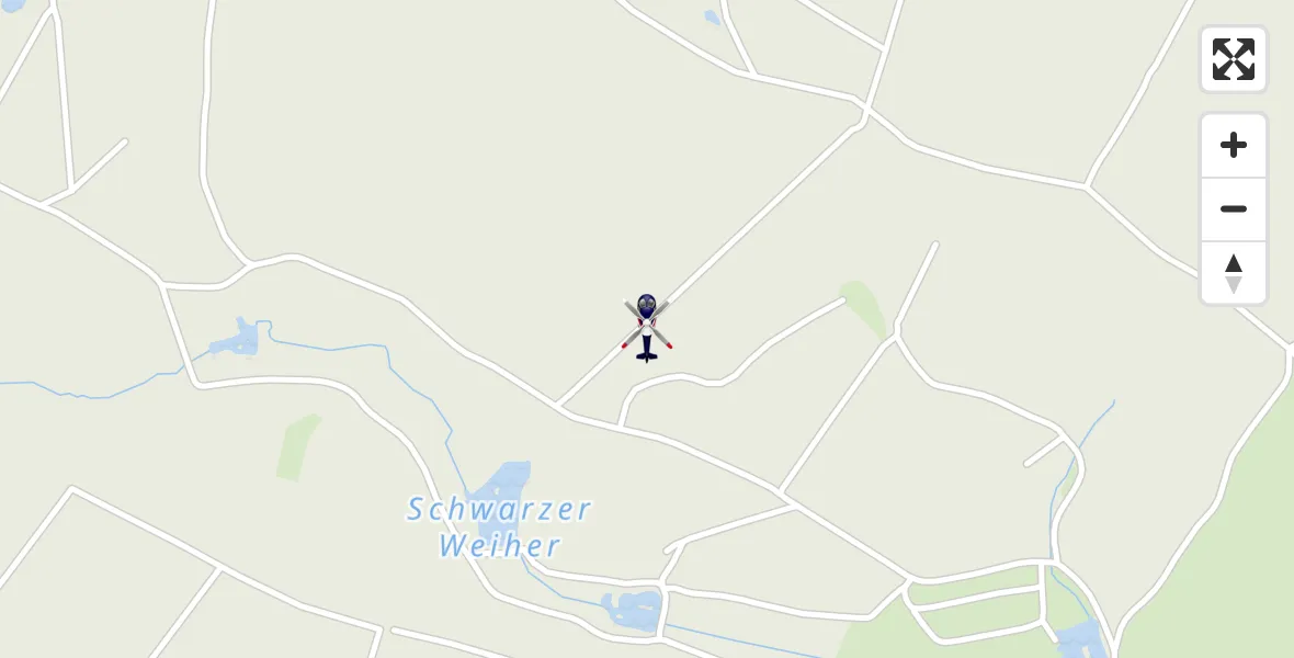 Flugroute Polizeihubschrauber Dahlem - Dahlem, 08 Juli 2026, 09:09