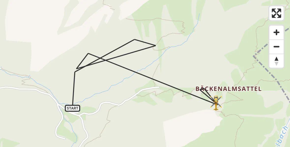 Flugroute Rettungshubschrauber Halblech - Halblech, 08 Juli 2026, 12:45
