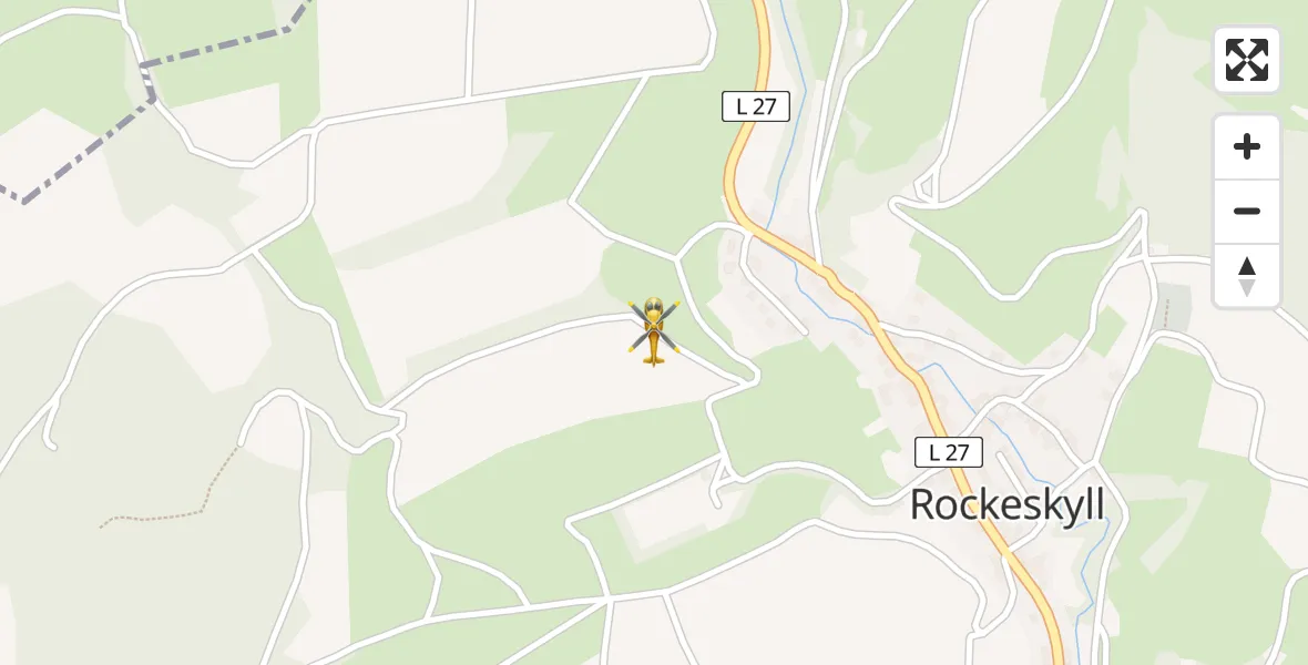 Flugroute Ambulanzhubschrauber Rockeskyll - Rockeskyll, 10 Juli 2026, 10:07