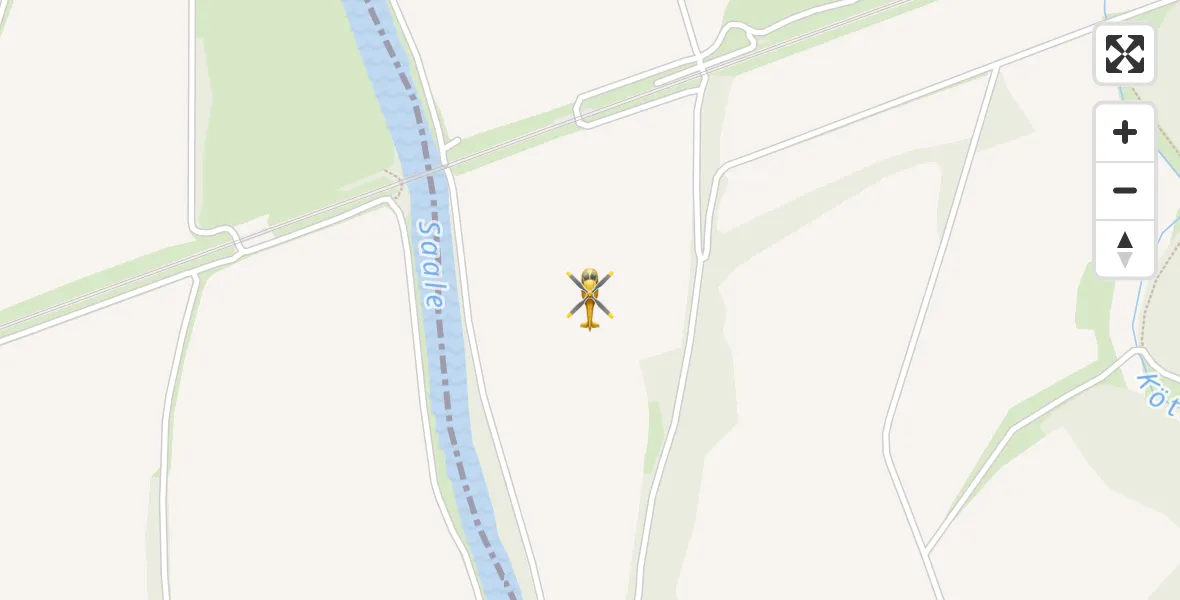 Flugroute Rettungshubschrauber Schönburg - Schönburg, 10 Juli 2026, 13:11