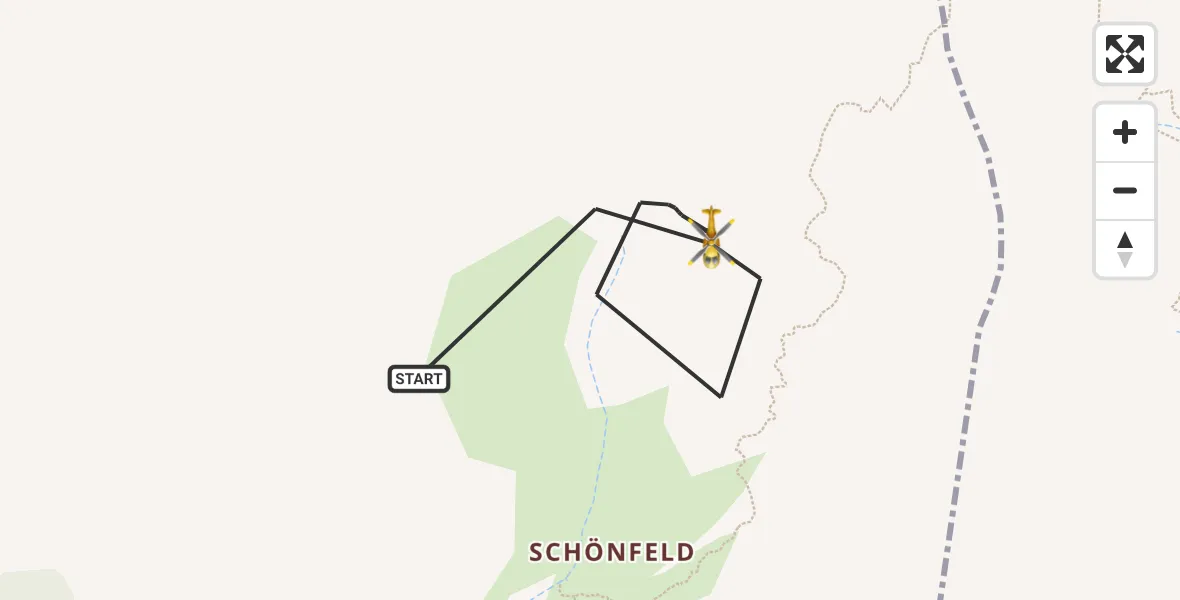 Flugroute Rettungshubschrauber Ramsau b.Berchtesgaden - Ramsau b.Berchtesgaden, 10 Juli 2026, 15:01